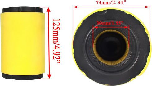 YTH22V46 YTH24V48 Air Filter Oil Filter Tune Up Kit | Compatible with Husqvarna Mowers with 17.5hp to 21hp Engine