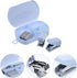 STOBOK Mini Hand Tool Box Set, Tiny Stapler, Heavy-Duty Staplers, Tape Dispenser, Hole Puncher for Student Stationery