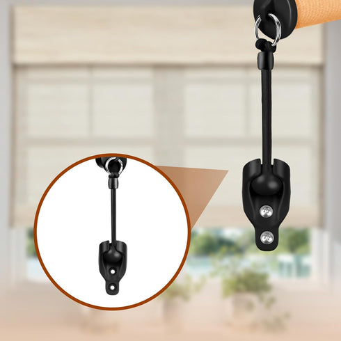 Seprochoo 3 Set, Sun visor parts Bungee kit and end cover, weather resistance, for Coolaroo external roller shutter