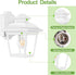 FDS746E26W (Bulb FUDESY Outdoor Wall Lantern, Exterior Waterproof Porch Light, Plastic Material Wall Sconce Light