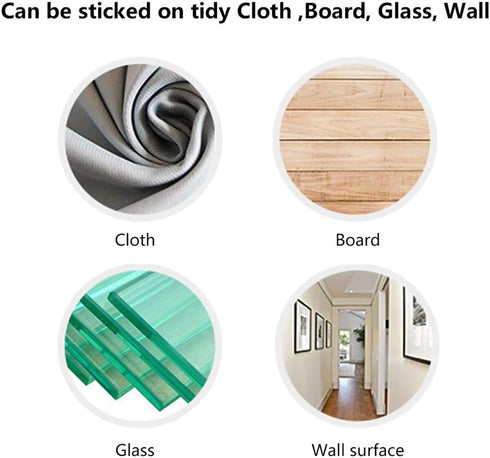 Black Self Adhesive Dots, 500pcs (250 Pairs) 1" Diameter Hook and Loop Dots for School and Office