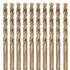 M35 Cobalt Drill Bit Set, 8.5mm, 10 Pieces for Hard Metals, Exceptional Heat Resistance, Industrial-Grade