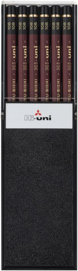 Uni Hi Wooden Pencil - 10B, Box of 12 (HU10B)