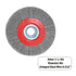 8in Bench Wire Wheel Brush for Bench Grinder Coarse Crimped Steel Wire 0.012" with 1/2" 5/8" 3/4" 7/8" 1"(5sets) Spacer Arbors - 2pack