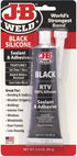 J-B Weld 31319 RTV Silicone Sealant and Adhesive - Black - 3 oz.