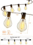 100FT 43 Dimmable A39 Bulbs 2700K DAMAING Outdoor String Lights Patio String Lights Waterproof with Shatterproof LED