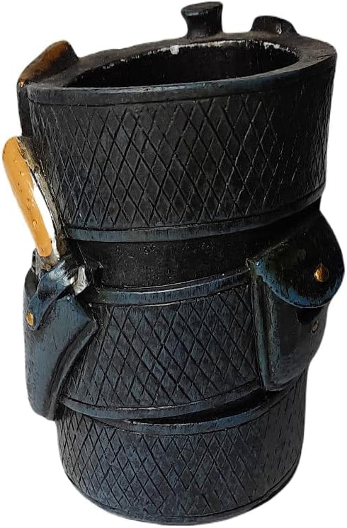 Eosphorus Police Decor Memorabilia Desk Organizer - Polyresin Pen and Pencil Holder