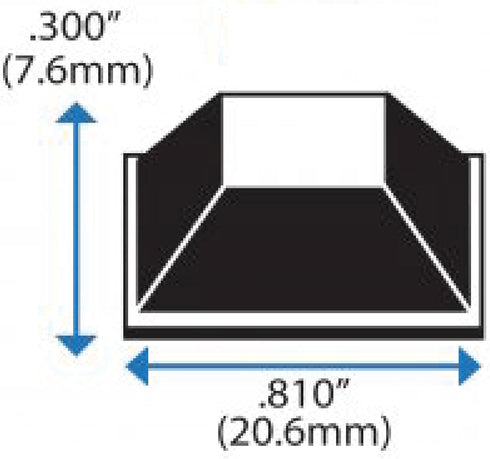 Black Large Trapezoid Bumper Feet - 56 Pack Self Stick Bumper Pads for Electronics, Speakers, and Furniture