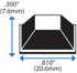 Black Large Trapezoid Bumper Feet - 56 Pack Self Stick Bumper Pads for Electronics, Speakers, and Furniture