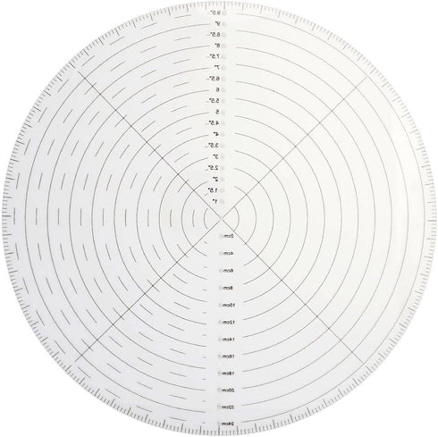 10" Round Center Finder Compass for Wood Turners, Clear Acrylic for Drawing Circles, Woodworking Tool