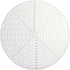 10" Round Center Finder Compass for Wood Turners, Clear Acrylic for Drawing Circles, Woodworking Tool