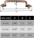 OVOV 2 Pack Barn Door Pull Handle Hardware for Wooden Garden Gate Shed Cabinet Door (Copper) by OVOV