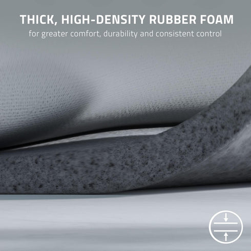Razer Pro Glide Soft Mouse Mat: Thick, High-Density Rubber Foam - Textured Micro-Weave Cloth Surface - Anti-Slip Base