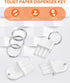 Vomika 5PCS 5 Paper Towel Dispenser Key, Universal Toilet Paper Dispenser Keys, Hard Plastic Key for Waffle-Style
