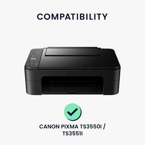TS3550i TS3551i kwmobile Dust Cover Compatible with Canon PIXMA / - Printer Case - Fabric Protector Cover - Light Grey