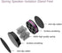 Spring Speaker Isolation Stand Feet, Aluminum Non-Slip Floor Protectors, 4PCS Black