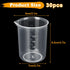 30PCS Plastic Beakers, 250ml Graduated Measuring Cups, Premium Polypropylene for Home School Lab Science Experiments