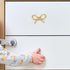 MALUGOGO Brass Bow Drawer Pulls Decorative Cabinet Handles Bronze Tone Bow-Shaped Door Handles for Shoe Cabinets
