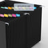Plastic Expanding Hanging File Folders, Letter Size, 26 Expandable Pockets, Alphabetical A-Z Tabs, Black
