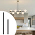M16 7.9 Inches 11.8 Inches KCO Lighting Threaded Extension Rod and Black Extension Rods Lighting Fixture Downrods Stems