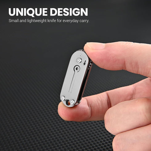 Small Pocket Knife for Men, Mini Folding Knives Box Cutter, Cool EDC Knife with Unique Design, Little Tiny Knives for Every Day Carry, Small Gift for Women Men by FUNBRO