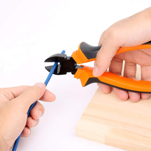 BOENFU Heavy Duty Wire Cutters, Comfort Grip Diagonal Cutting Pliers for Crafting and Floral Wire, 7.5 Inches