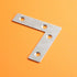 10Pack(60x60mm) Stainless Steel L Shape Flat Corner Brace Bracket for Wood, Metal Fixing Joining Support Brace