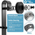 ZEKOO J-Style Sliding Barn Door Hanger, Roller, Stopper, Floor Guide, Black