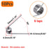 10 PCS Stainless Steel Spring, Mechanical Torsion Spring, 0.5 Wire Diameter, 4.5 OD, 60° Deflection Torsional Spring