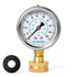 MEANLIN MEASURE 0~100Psi Stainless Steel Frame, 3/4" Female 2.5" FACE DIAL Liquid Filled Pressure Gauge