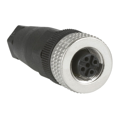 XZCC12FDM40B Female Connector, Straight, M12, 4 Pins, PG 7 Cable Gland