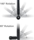 Rydocyee 6 2.4Ghz 5Ghz 5.8Ghz 3dBi M.2 4 Pack WiFi Antenna PC Bluetooth Antenna, WiFi Dual Band with RP-SMA Male (