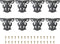 PATIKIL 3 Inch Hollow Out Furniture Legs, Set of 8 Modern Metal