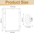 Sahasea 8.5 11, 4 Packs Acrylic Window Sign Holder Suction Cups x Clear Frames Wall Mount Advertising Signage Sign