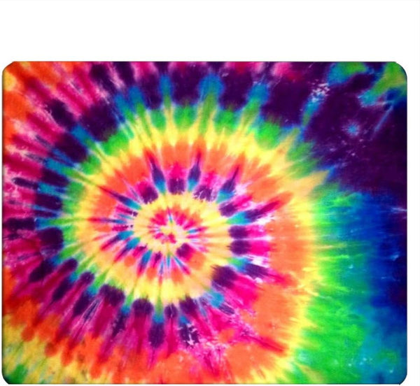 Tie Dye Gaming Mousepad - Abstract Art Colorful Tie Dye Mouse Pad for Computer Desk, 9.5 X 7.9 Inch Non-Slip Rubber