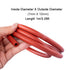 REJNHO 1m 7 10mm) Pure Silicone Hose - Flexible Gas & Water Pipe for Home Brewing and Winemaking(Length *