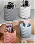 Unique Rotating Pen Pencil Holder for Desk, 5 Slots, Aesthetic Desktop Supplies for Women, Girls, Home, Office