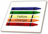 3dRose 8 Inch Five Crayons Ceramic Tile