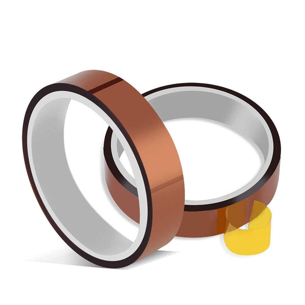 MS WGO High Temperature Tape, Heat Resistant, No Residue, 10mm X 33m 108ft (Yellow-2 Roll)