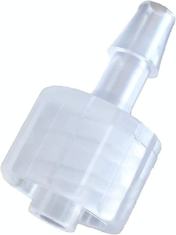 BleedZone Male Luer Lock Connector, 1/8" Hose Barb Fittings, PP Polypropylene Hose Adapter for Laboratory Equipment