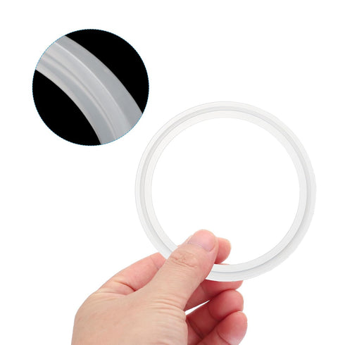 20pcs 119mm 97.7mm PATIKIL Tri Clamps Gasket, OD ID Sanitary TC Tri Clamps Gasket Tri Pipe Silicone Ferrule Washers