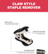 Effortless Standard Stapler Set, 20 Sheet Capacity, Half Strip, Built-in Staples Storage, Includes 1000 Staples