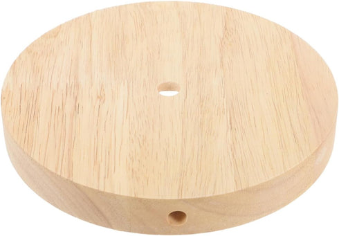 ORFOFE Solid Wood Round Table Lamp Base with E27 E14 Socket Lightweight