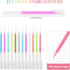 pop up Black Sticky Notes(8 Pack)3 x 3 Inches and Gel Pens for Black Paper(12 pens) Gel Pens and Black Sticky Notes Applicable to Families, Schools and Offices by AUECOOME