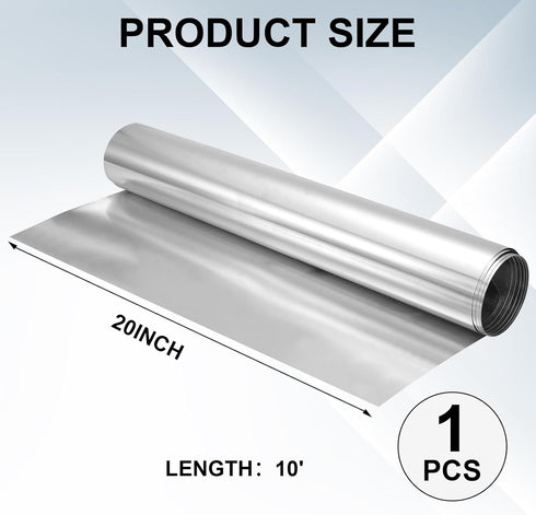 1 0.2 mm (20" 10') Therwen Roll Aluminum Flashing Roll Metal Aluminum Roof Panels Thickness Roof Flashing Strip