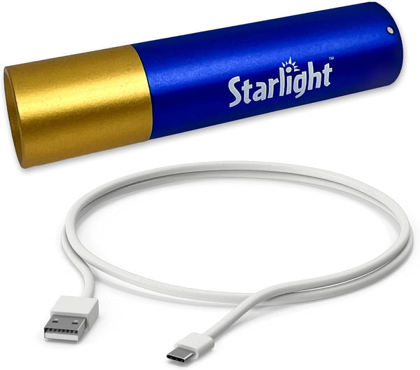 Starlight Single Pack UV Flashlight with USB-C Cord | Rechargeable Light for
