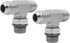 (2-PACK) 6803-06-06-06-NWO Hydraulic Adapter Fitting, 9/16"-18UNF Male JIC 37°
