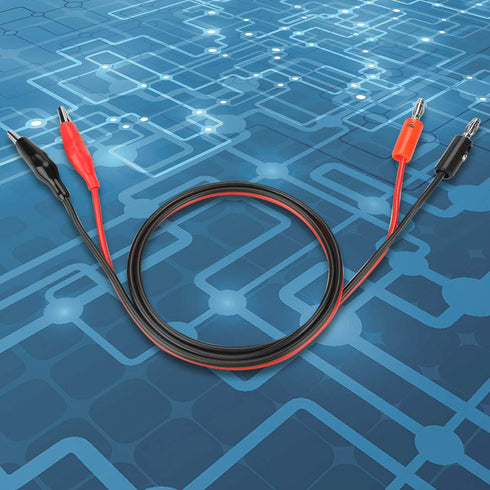 Output Cable Line Multimeter Banana Plug to Crocodile Alligator Clip Test Probe Wire, 30V 5A