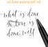 Unibene Slim Metallic Retractable Ballpoint Pens, 6 Pack, Matte Black, Medium Point (1 mm) for Office Students