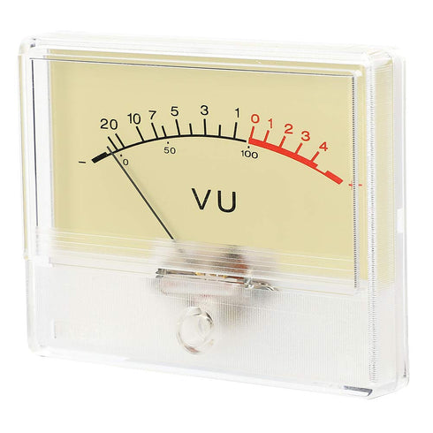 T-90 VU Meter Header DB Test Meter Amplifier Level with Light Bulb for Recording Studio Car Audio